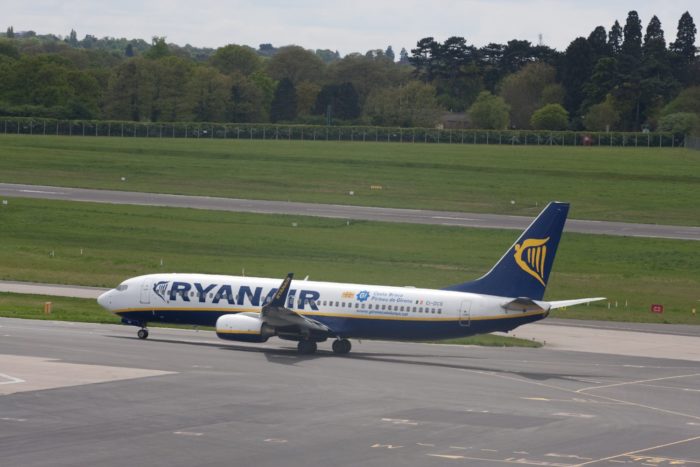 Ryanair Boeing 737 at Birmingham Airport - Image, Economy Class and Beyond