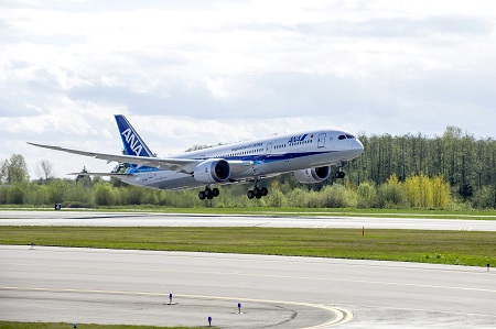 ANA 787-9 taking off, Image - The Boeing Company 