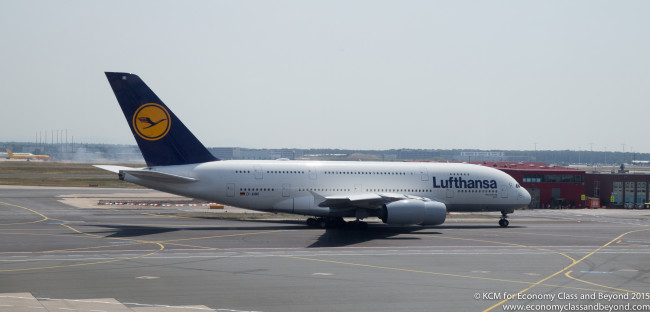 Lufthansa Airbus A380 at Frankfurt Airport