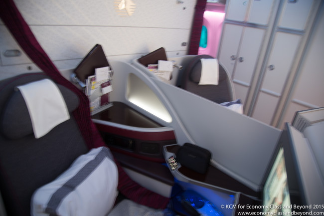 Qatar Airways Boeing 787 - next stop - Birmingham