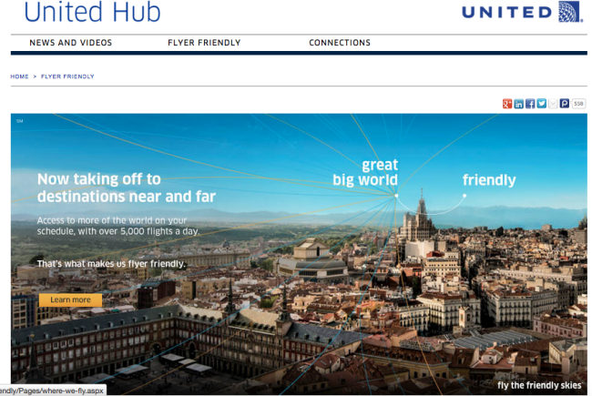 United - Friendly Screenshot - https://hub.united.com/en-us/flyerfriendly/Pages/default.aspx