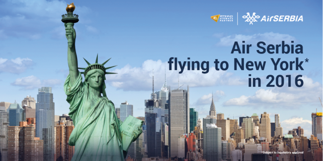 Air Serbia to New York 