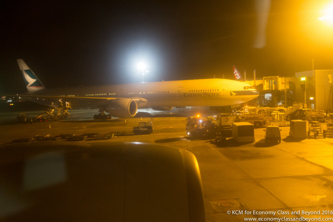 Cathay 777-300ER at the gate