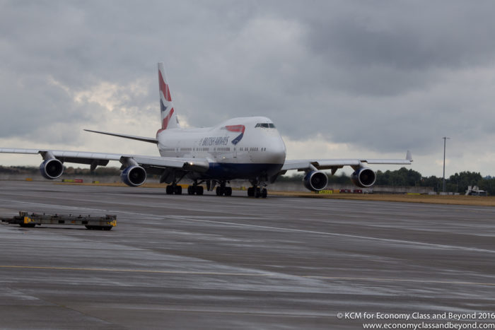 British Airways Boeing 747-400 taxing
