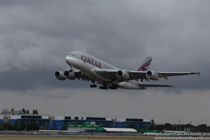 Qatar Airways Airbus A380 - Canon Lens review