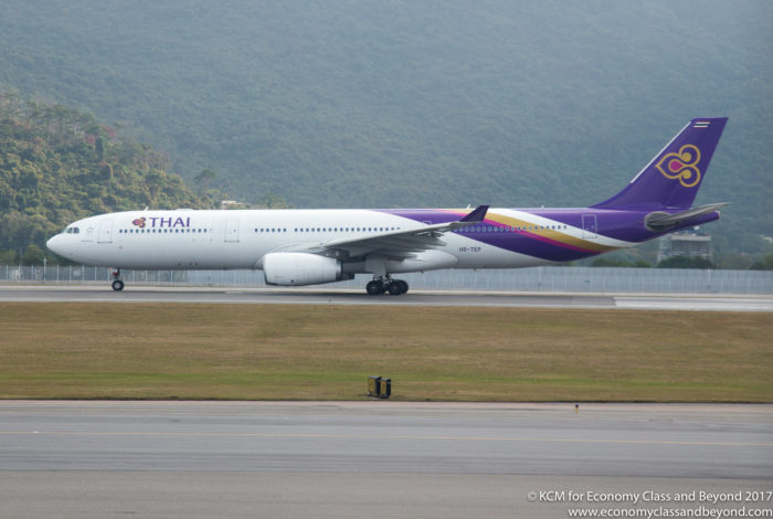 Thai Airways Airbus A330-300 at Hong Kong International Airport - Image, Economy Class and Beyond