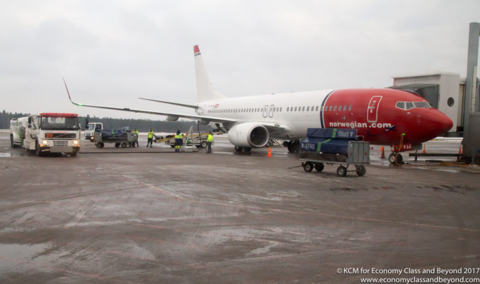 Norwegian air shuttle boeing 737-800 at Helsinki Airport - Image, Economy Class and Beyond