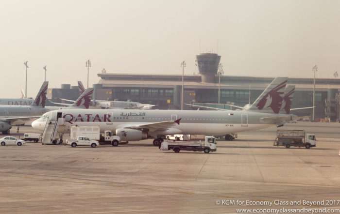 Qatar Airways Airbus A321 at Doha Airport - Image, Economy Class and Beyond