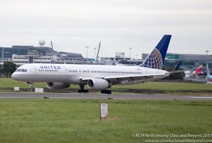 United Airlines Boeing 757-200 Dublin Airport - Image, Economy Class and Beyond