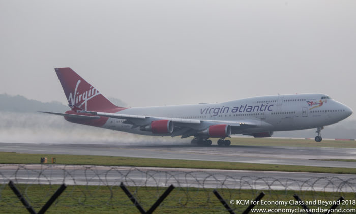 Virgin Atlantic Boeing 747-400 departing Manchester Airport - Image - Economy Class and Beyond 