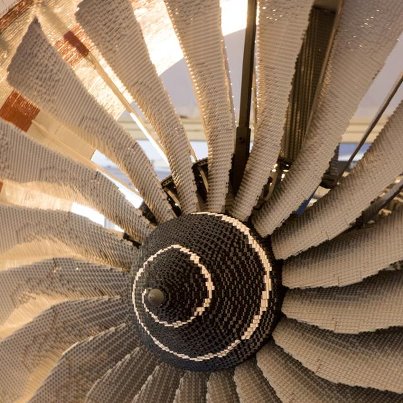 a close-up of a jet engine