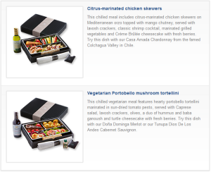 a screenshot of a food box