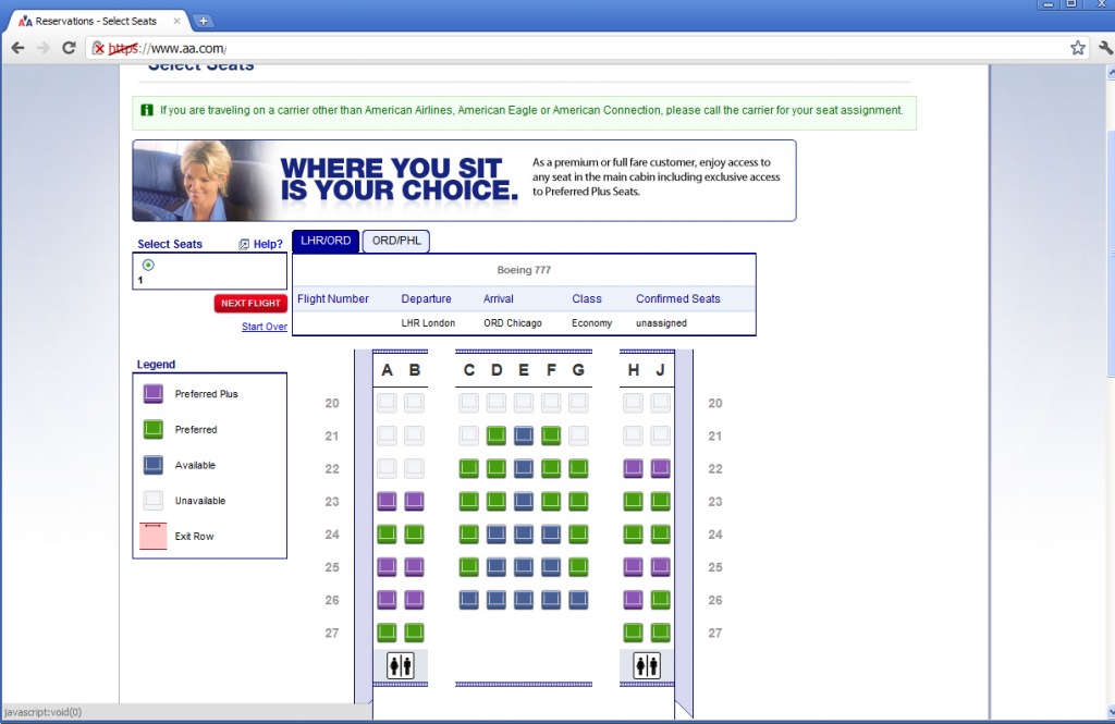 Speaking of allocated seating - the joy of codeshares... (and how to ...