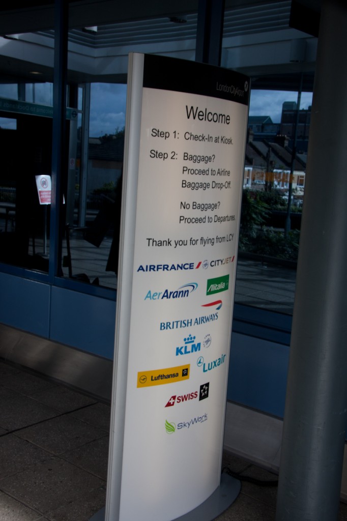 a sign with different airline logos