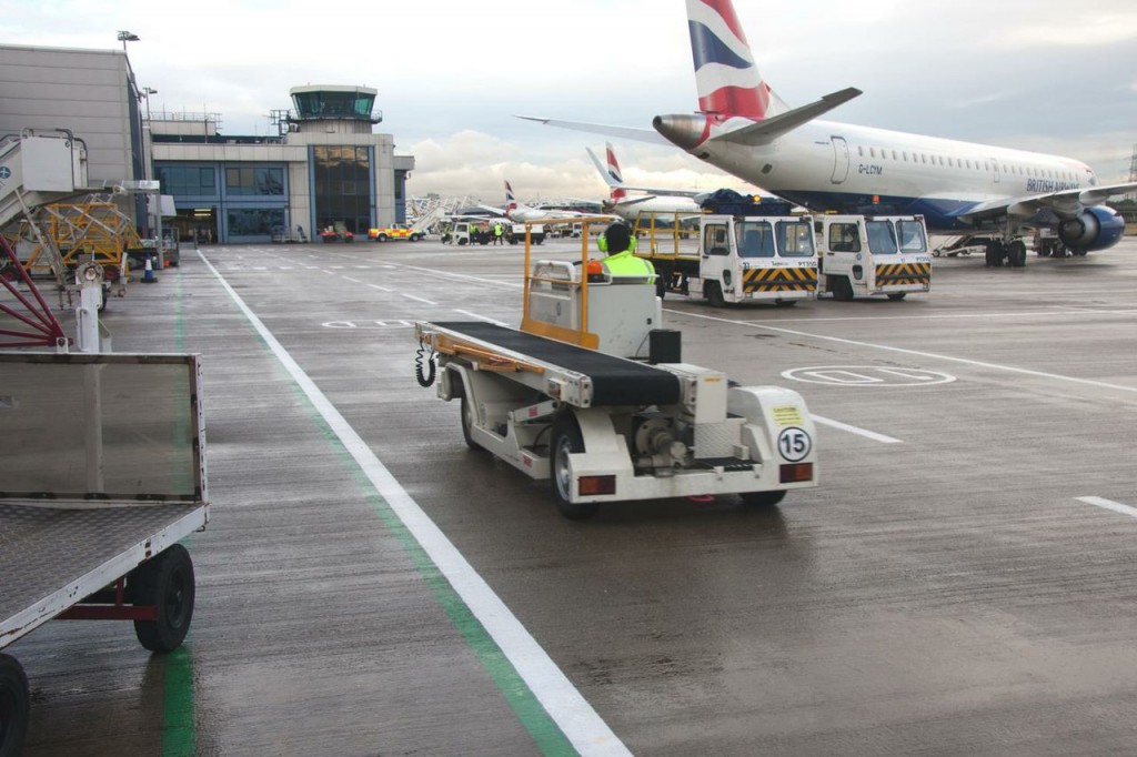 a vehicle on the tarmac