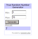 a screenshot of a random number generator