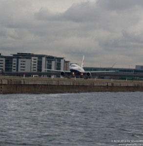 British Airways Airbus A318 at London City Airport