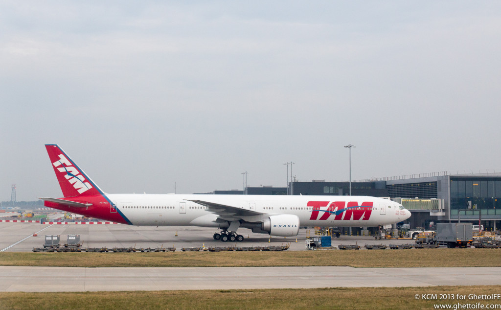 TAM Airlines Boeing 777-300ER at Heathrow Airport - Image, Economy Class and Beyond