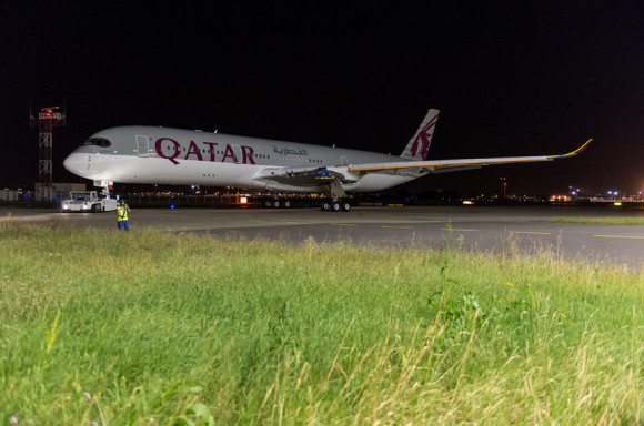 Qatar Airways A350 outside