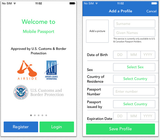 Mobile Passport Screengrab 