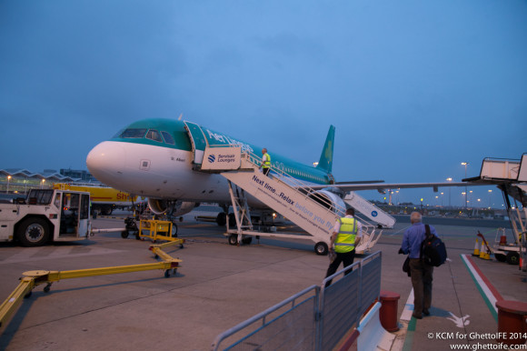 Aer Lingus A320 on the tarmac at BHX - Image GhettoIFE