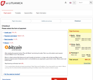 air lituanica bitcoin