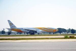 NokScoot Boeing 777 Aircraft landing