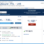 Delta PHL to LHR Route
