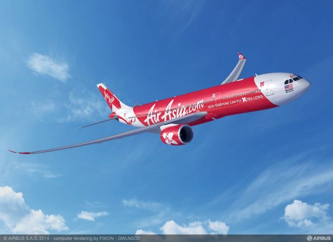 Air Asia X Airbus A330neo - Rendering Airbus