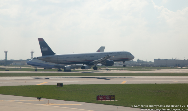 US Airways Airbus A321 landing at Chicago O'Hare - Image, Economy Class and Beyond