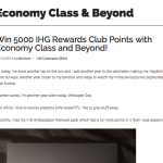 IHG Points Giveway