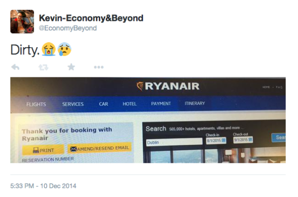 Yes I booked Ryanair.