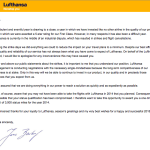 Lufthansa FTL Status Miles Email