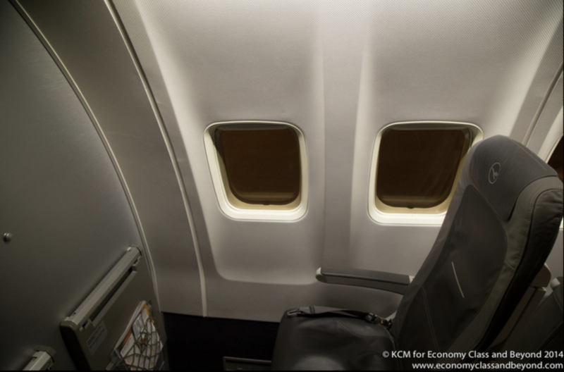 a window on an airplane