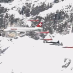 Swiss Formation flight - image, Swiss, via Youtube