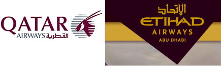Qatar Airways/Etihad Airlines Combi logo