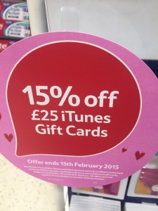 Tesco itunes discount
