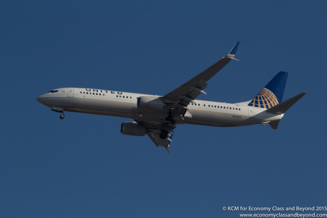 United Airlines Boeing 737-900ER with Split-Tip Scimitar Winglets - not a lot free on this plane...