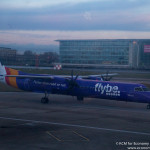 FlyBe Bombardier Dash8 Q400 at London City Airport, Image - Economy Class and Beyond