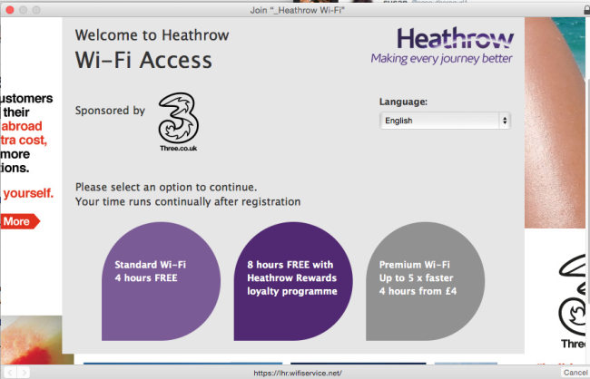 Heathrow Airport Wifi