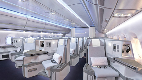 Finnair A350XWB Business Class Cabin 01