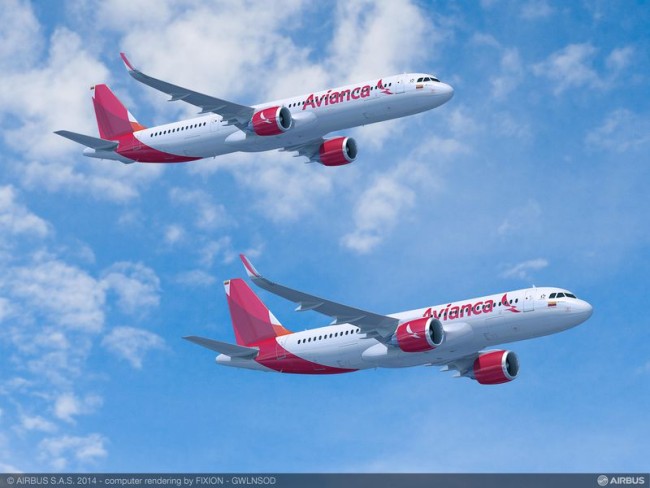 Avianca Airbus A320neo A321neo - Rendering, Airbus 