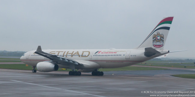 Etihad Airbus A330-200 at Manchester Airport - Image, Economy Class and Beyond