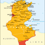 a map of tunisia with cities and roads