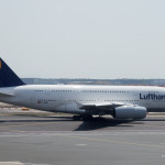 Lufthansa Airbus A380 at Frankfurt Airport