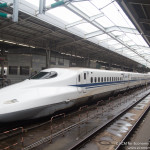 a bullet train in a station
