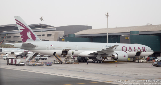 Qatar Airways Boeing 777-300ER at Hamad International Airport, Doha - Image, Economy Class and Beyond