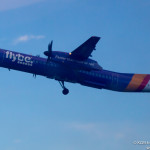 FlyBE Bombardier Dash 8 Q-400 departing London City Airport - Image, Economy Class and Beyond