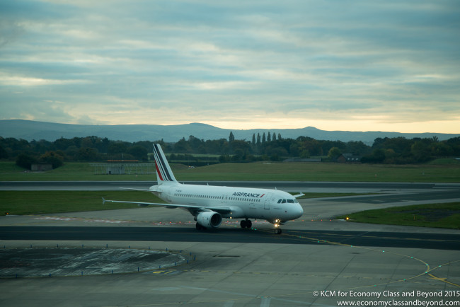 Airbus A320 d'Air France à l'aéroport de Manchester