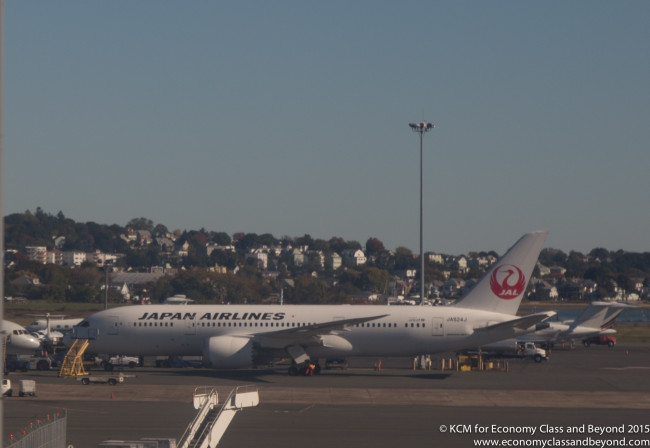 Japan Airlines Boeing 787-8 at Boston Logan Airport - Image, Economy Class and Beyond